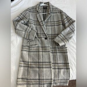 Madewell Plaid Oversized Coat Sz. XS